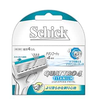 Amazon.co.jp: シック Schick クアトロ4 チタニウム替刃 (4コ入